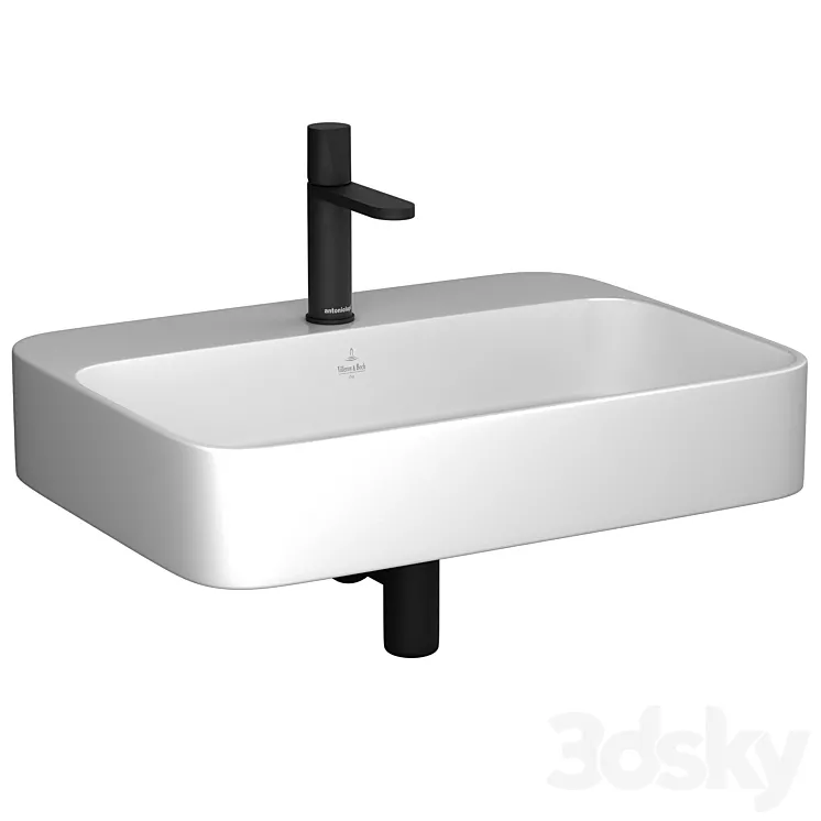 Villeroy & Boch Finion washbasin & Antoniolupi Indigo mixer 3DS Max