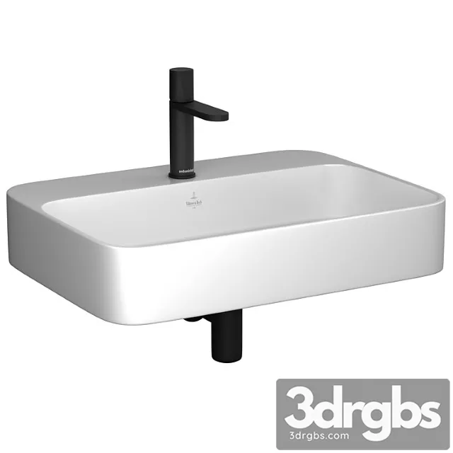 Villeroy & boch finion washbasin & antoniolupi indigo mixer