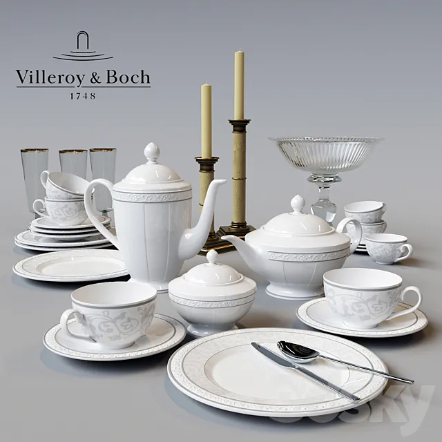 Villeroy & Boch Gray Pearl 3DS Max Model