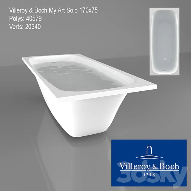 Villeroy & Boch My Art Solo 170×75 3ds Max