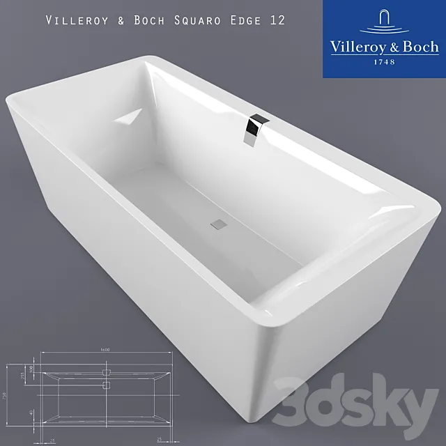 Villeroy&boch squaro edge 12 3ds Max