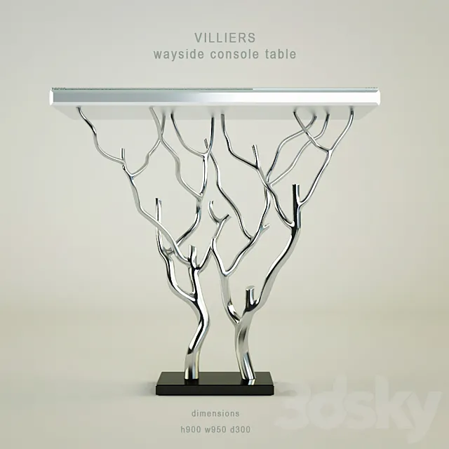 Villers Wayside console table 3DSMax File
