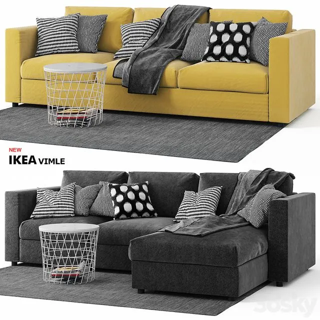 Vimle Ikea Sofas Wimle Ikea 3dsMax Model