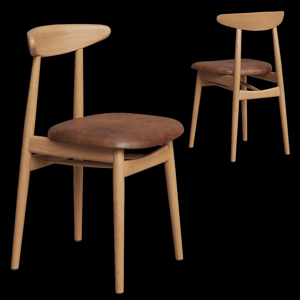 Vincent Sheppard – Dining chair Teo upholstered 3ds Max