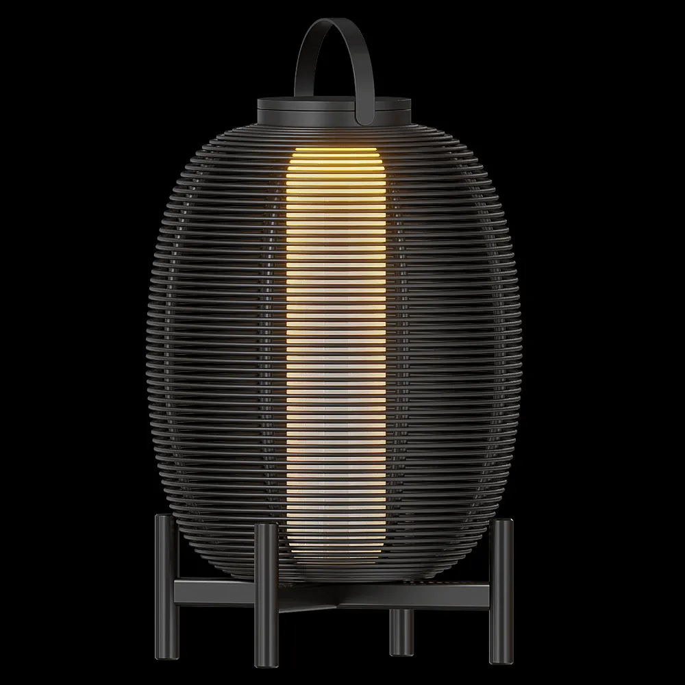 Vincent Sheppard – Floor lamp Tika lantern teak base 3ds Max