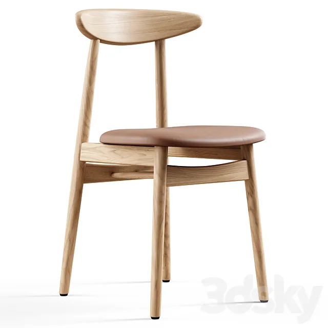 Vincent Sheppard – Teo dining chair upholstered 3ds Max