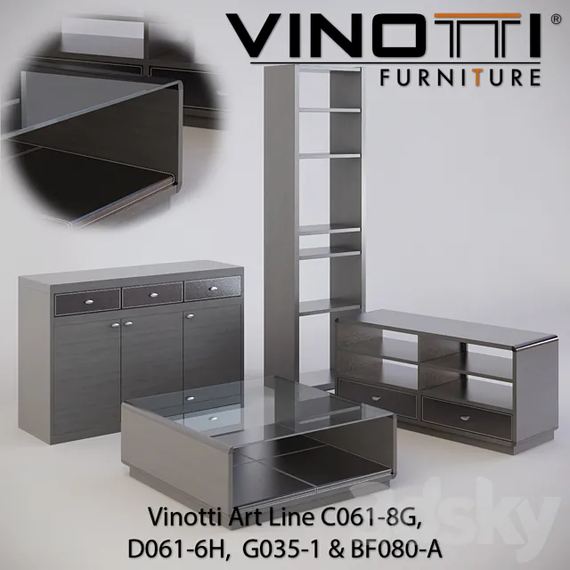 Vinotti Art Line C061-8G D061-6H G035-1 & BF080-A 3ds Max