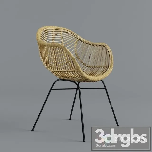 Vintage Bamboo Round Chair 3dsmax Download