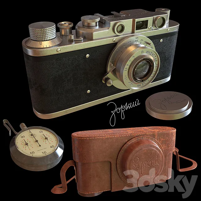 Vintage camera Sharp 3DSMax File