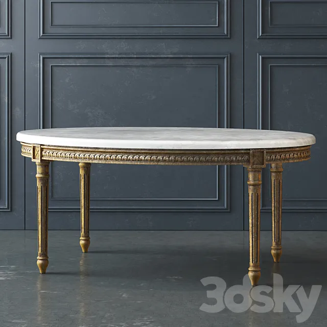 Vintage Coffee Table: 1940: Eloquence TCVM68068 3ds Max