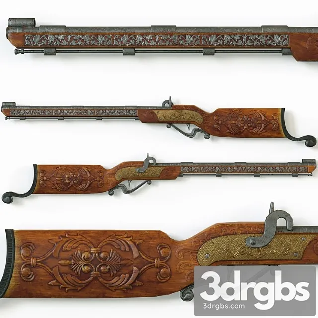 Vintage decorative shotgun 3dsmax Download