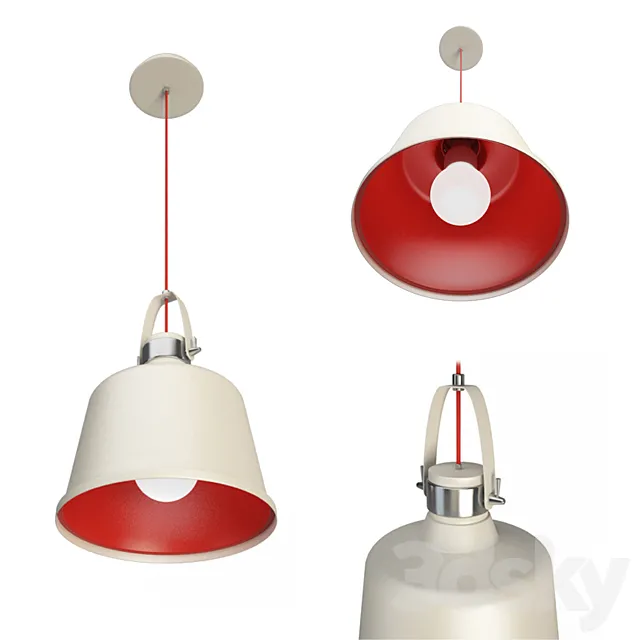 Vintage Lacreu Pendant Lamp 3DS Max Model