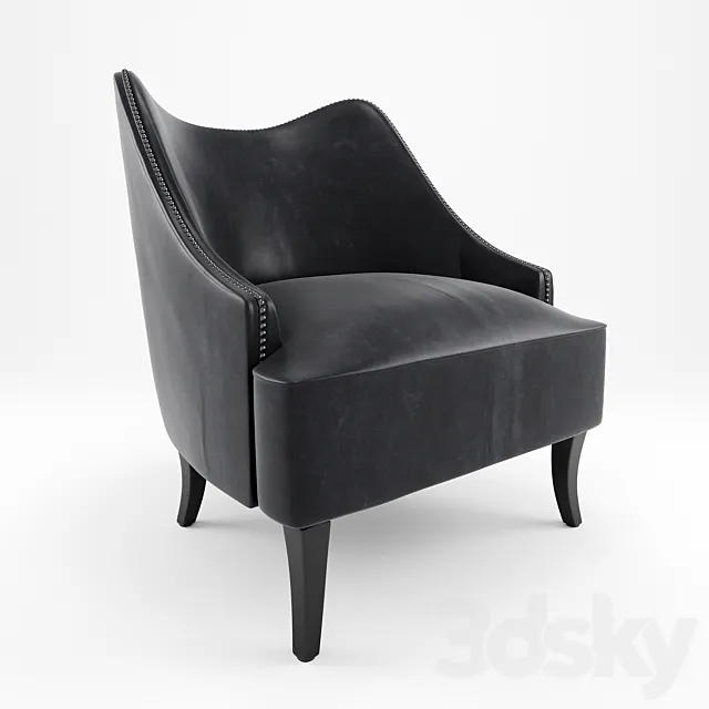 Vintage leather chair 3DSMax File