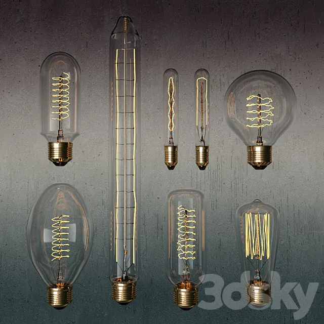 Vintage Light Bulb 3ds Max