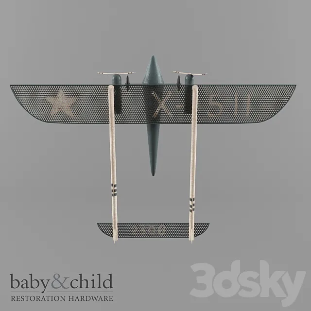 VINTAGE MODEL AIRPLANE 3DS Max Model