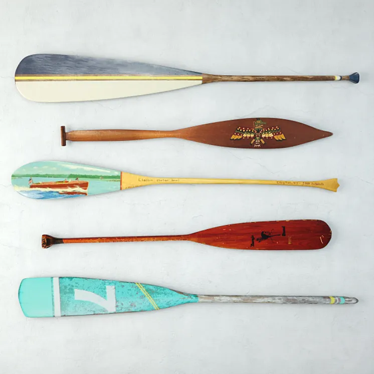Vintage Oars and Paddles 3DS Max