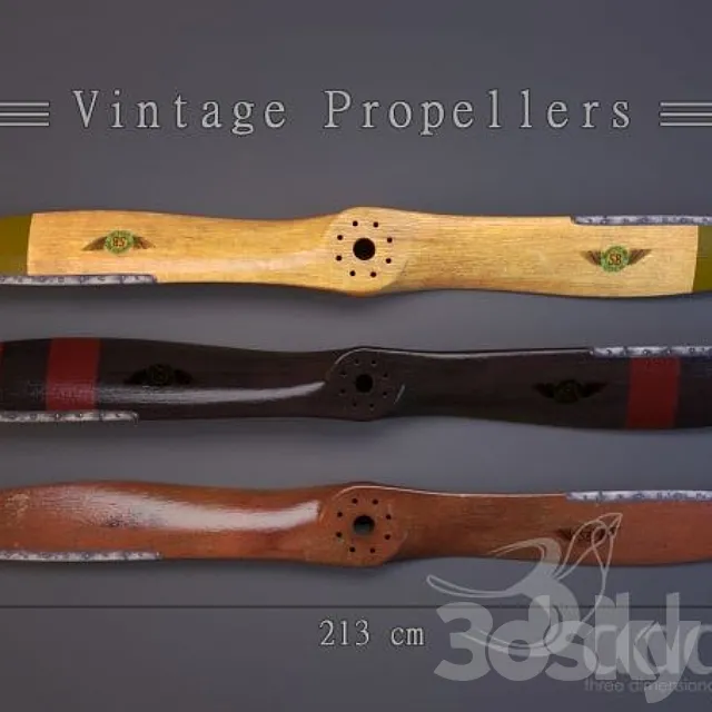 vintage propellers 3DSMax File