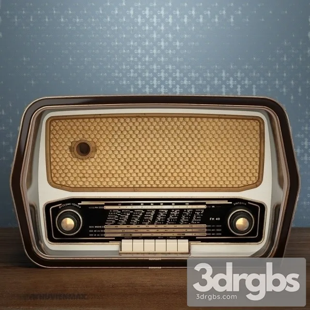 Vintage Radio 3dsmax Download