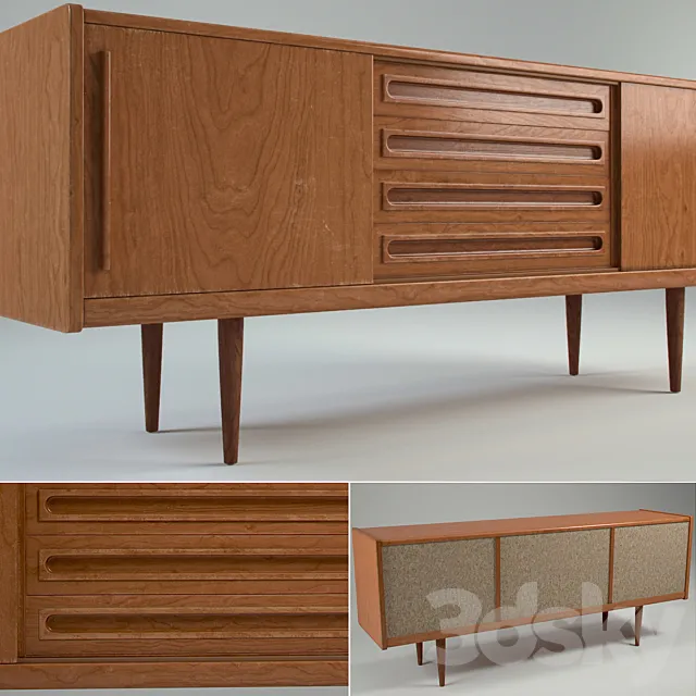 Vintage Sideboard 3DS Max Model