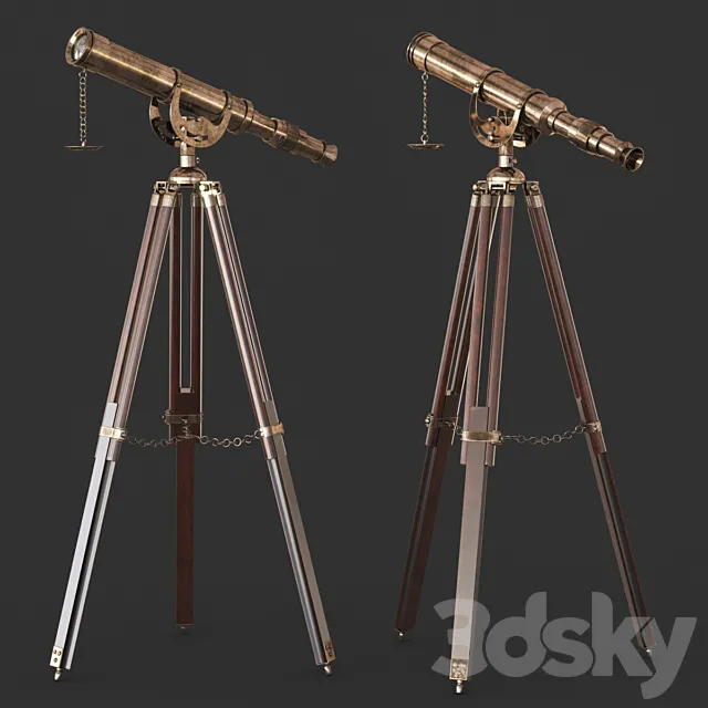 Vintage Telescope 3DSMax File