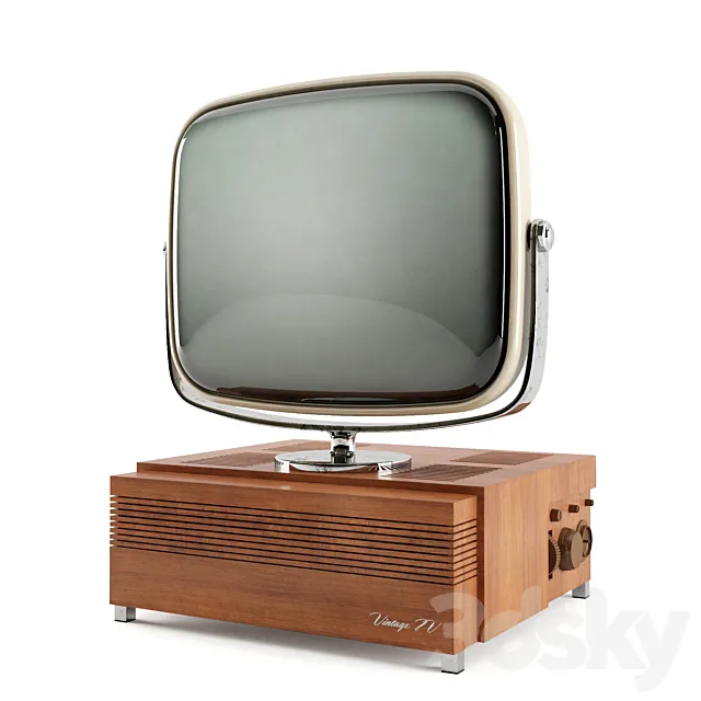 Vintage TV 3DS Max Model