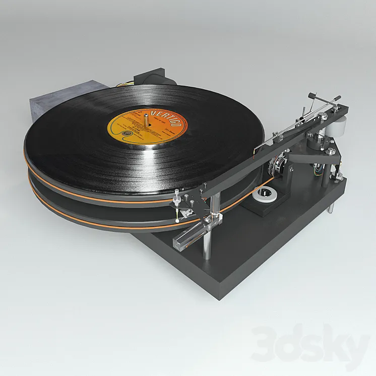 Vinyl player 47 Laboratory 4724 Koma 3DS Max