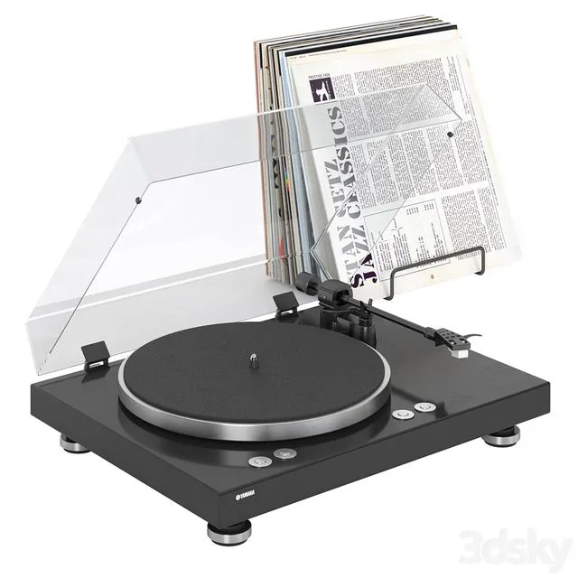 Vinyl player Yamaha MusicCast VINYL 500 (TT-N503) black 3dsMax Model