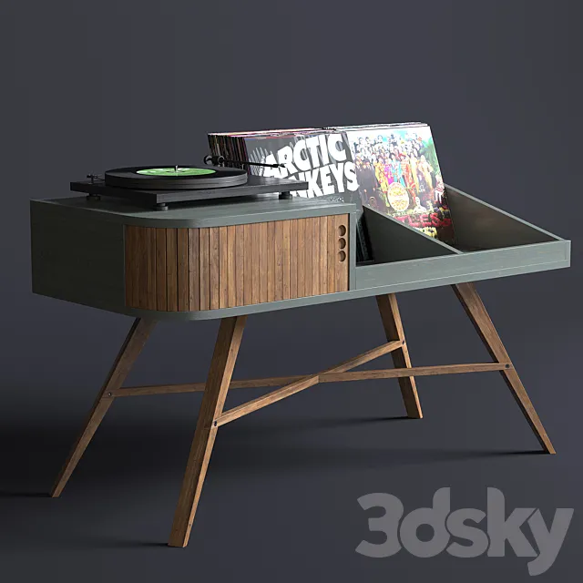 Vinyl table 3DSMax File