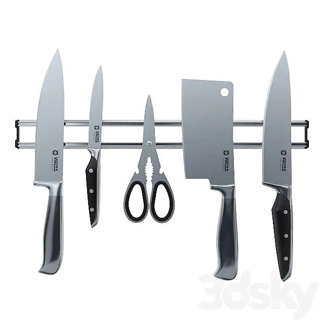 VINZER knife set 3DSMax File