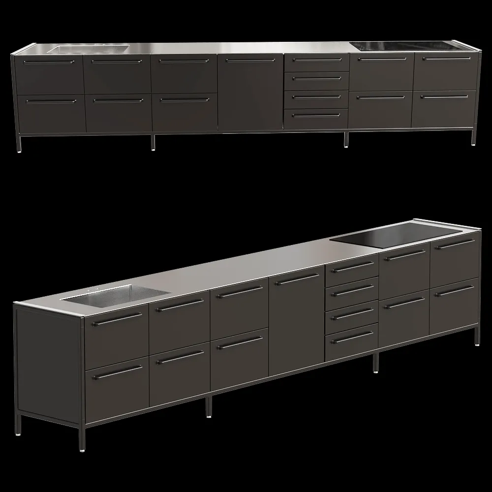 Vipp – Kitchen Vipp V1 wall module 3ds Max