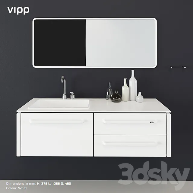 Vipp_BATH MODULE MEDIUM (SINK LEFT) 3DS Max Model