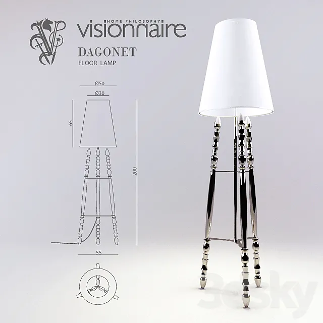 Visionnaire _ DAGONET 3DS Max Model