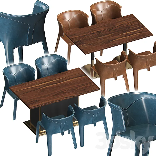 Visionnaire Anastasia Chairs and Tables 3DSMax File