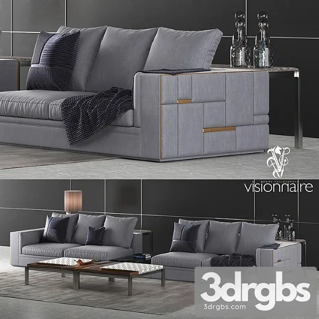 Visionnaire babylon sofa set 2 2 3dsmax Download