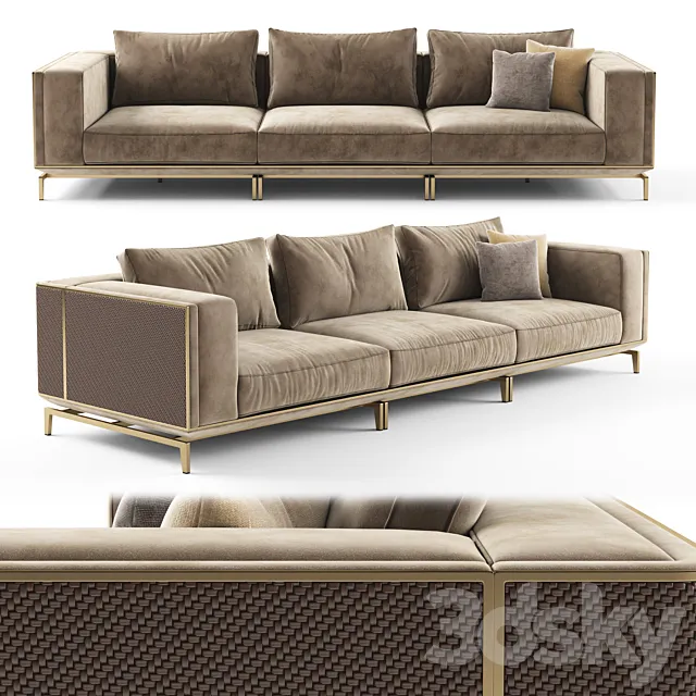 Visionnaire BACKSTAGE 3 seater sofa 3DSMax File