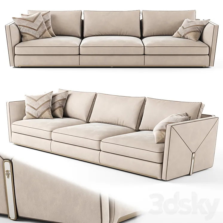 Visionnaire Bastian 3 seater sofa_02 3DS Max