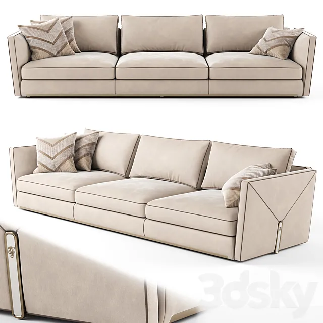 Visionnaire Bastian 3 seater sofa_02 3DSMax File
