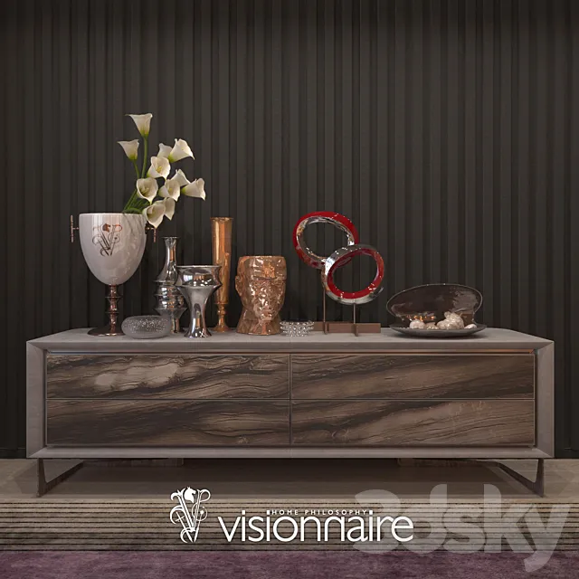 Visionnaire decor set 3ds Max