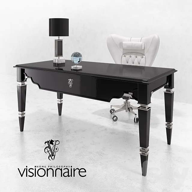 Visionnaire Desk & Armchair 3DS Max Model