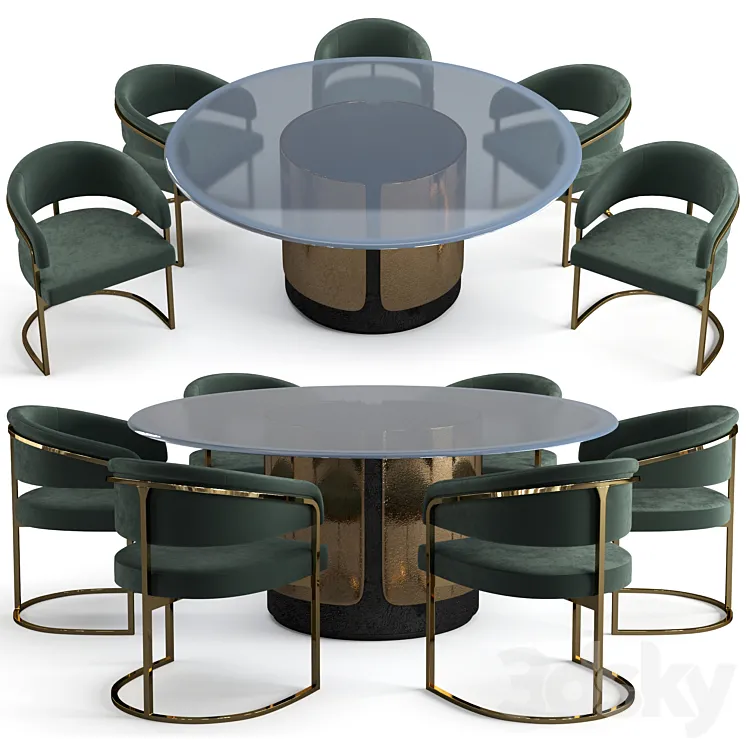 Visionnaire dining set 3DS Max