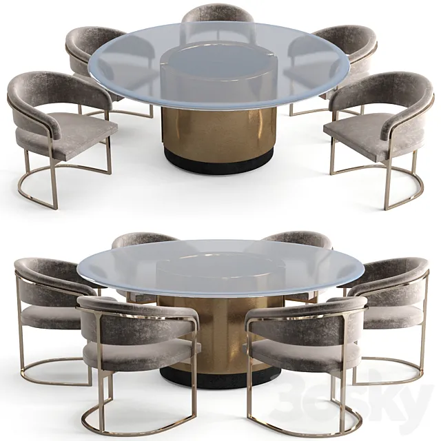 Visionnaire dining set 3DSMax File