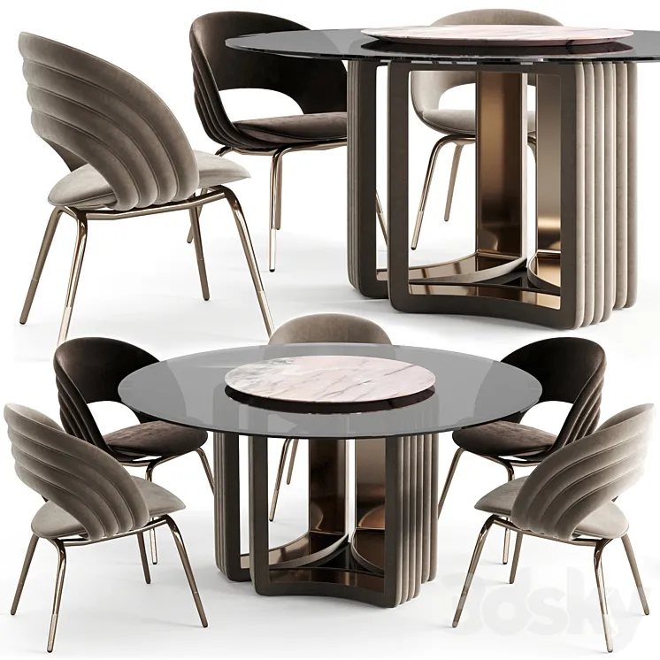 Visionnaire Dining Set Kylo 3DS Max