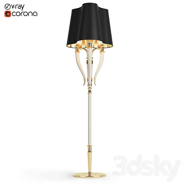 Visionnaire Esmeralda Floor Lamp 3DS Max Model