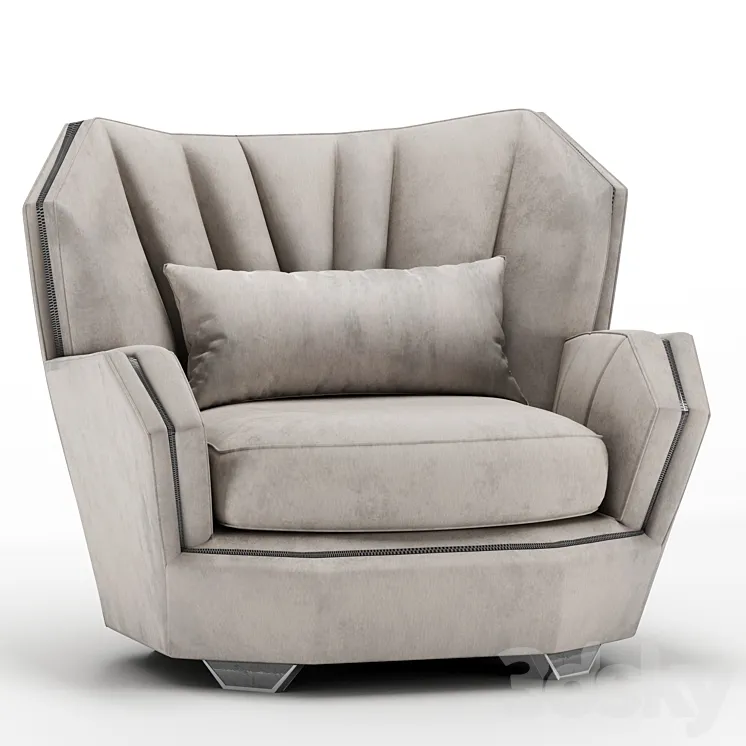 Visionnaire Hemingway Armchair 3DS Max Model