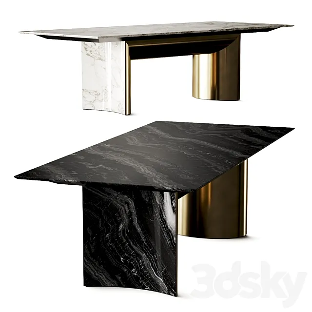 Visionnaire Kerwan Marble Dining Table 3dsMax Model