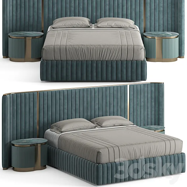 Visionnaire Leonardo Bed 3DS Max Model