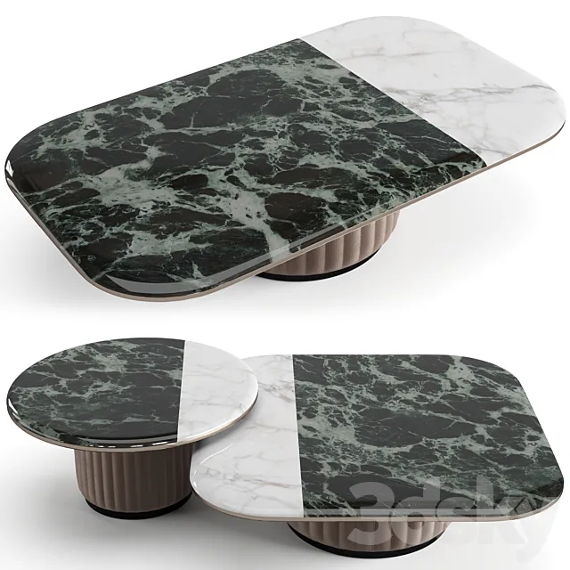 Visionnaire Miller low table set 3ds Max