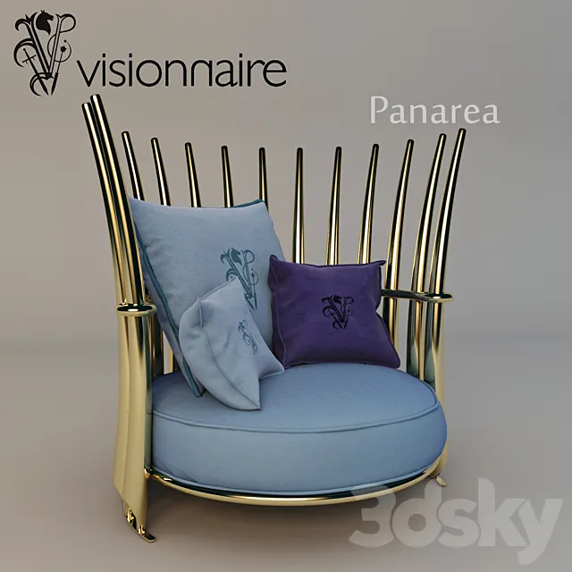 Visionnaire Panarea armchair 3DS Max Model