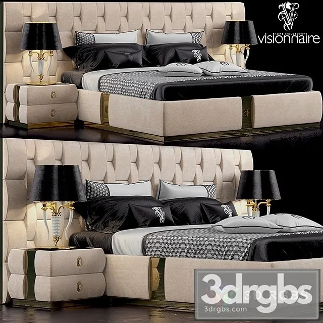 Visionnaire Perkins Bed 3dsmax Download