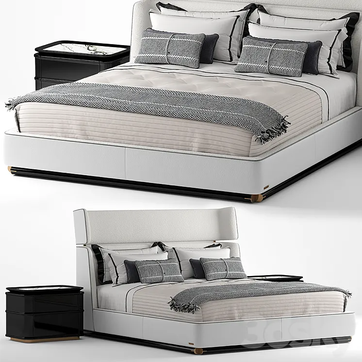 Visionnaire Reverie Bed 3DS Max Model